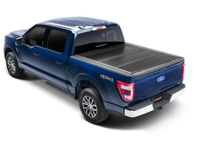 UnderCover Ultra Flex 2007-2021 Toyota Tundra 5' 6 Bed CrewMax with Deck Rail System - Matte Black Finish