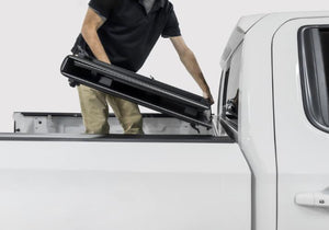 LOMAX FOLDING HARD COVER 2016-2024 Nissan Titan & Titan XD 6' 6" Box ( w/ or w/o utili-track)