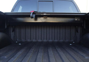 Truck Covers USA American Roll Cover canister installed in the bed of a truck. 